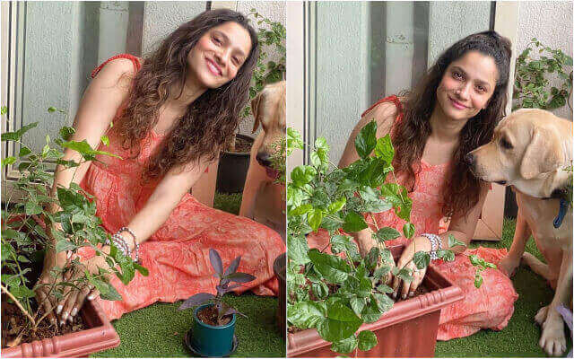Ankita Lokhande Joined The Initiative #Plants4SSR In Remembrance Of Sushant Singh Rajput.