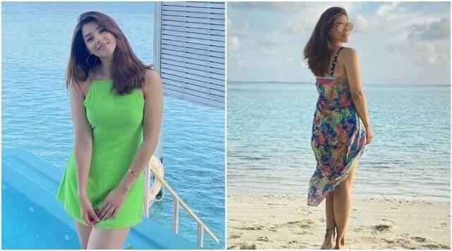 Mehreen Pirzada Shares Delightful Beach Pictures From Her Maldives Holiday.