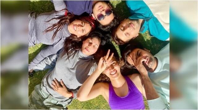 Kriti Sanon Soaking Up The Sun And Chilling With Her Friends.