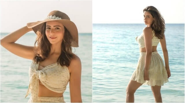 Aamna Sharif Oozes Oomph In Her Mini Dress On Beaches Of The Maldives. Watch Video