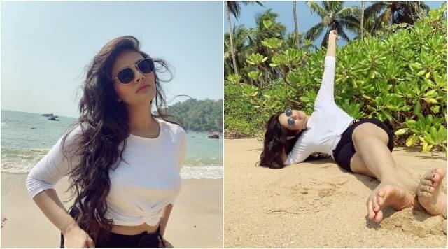 Sreemukhi Enjoys Goa Beach Vacation Shares Beautiful Pictures.