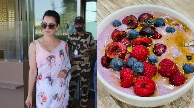 Kangana Ranaut Reacted On Trolls Who Claimed That She Took Her Smoothie Pictures From Google.