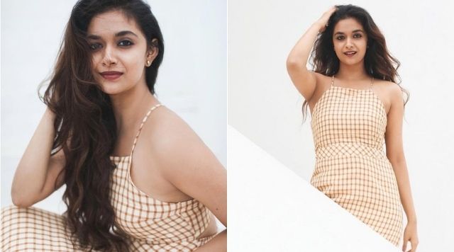 Keerthy Suresh Dons A Perfect Casual Outfit To Express Her Summer Mood.