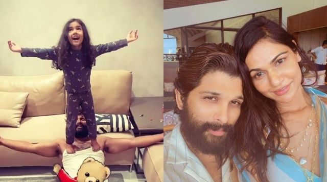 Allu Sneha Shares An Adorable Picture Of Allu Arjun With Daughter.