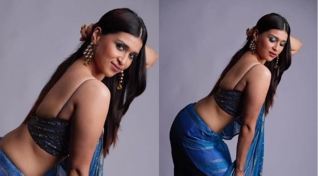 Mannara Chopra Flaunting Sexy Body Curves In Backless Outfit.