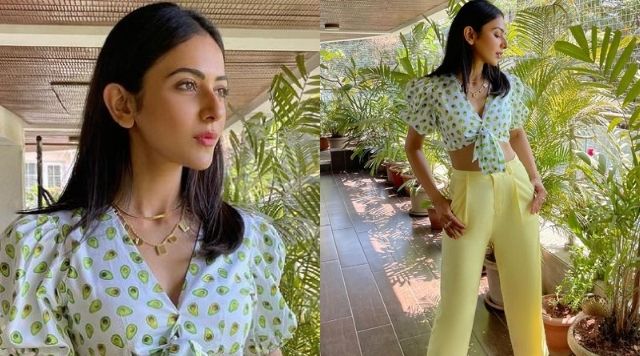Rakul Preet Singh Pulls Off Another Stylish And Vibrant Outfit.