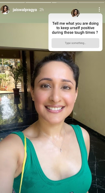 Pragya Jaiswal Spreads Positivity By Sharing Her Post Workout Pictures, Says Its Her Stress Buster.