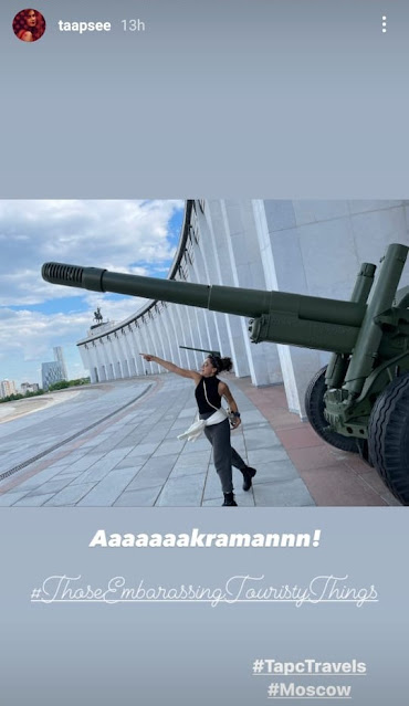 Taapsee Pannu Vacation in Russia