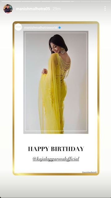 Kajal Aggarwal Received Heartwarming Birthday Wishes From Anushka Shetty, Rakul Preet Singh, Keerthy Suresh And Others.