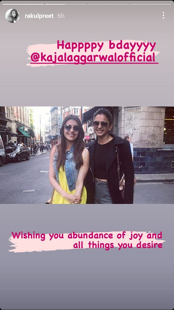 Kajal Aggarwal Received Heartwarming Birthday Wishes From Anushka Shetty, Rakul Preet Singh, Keerthy Suresh And Others.