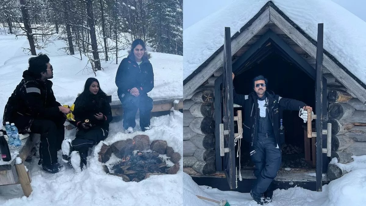Ram Charan shares his holiday glimpses with wife Upasana from Finland.