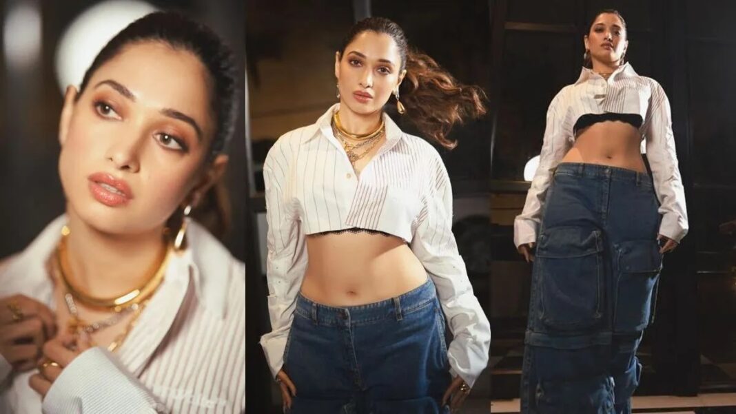 Tamannaah Bhatia is white top and jeans