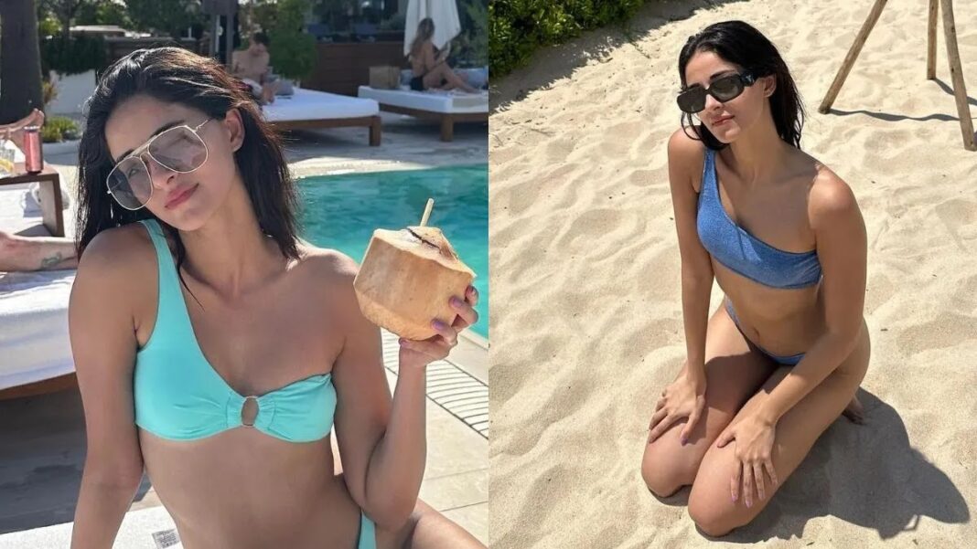 Ananya Panday sizzling pictures wimsuit spain vacation