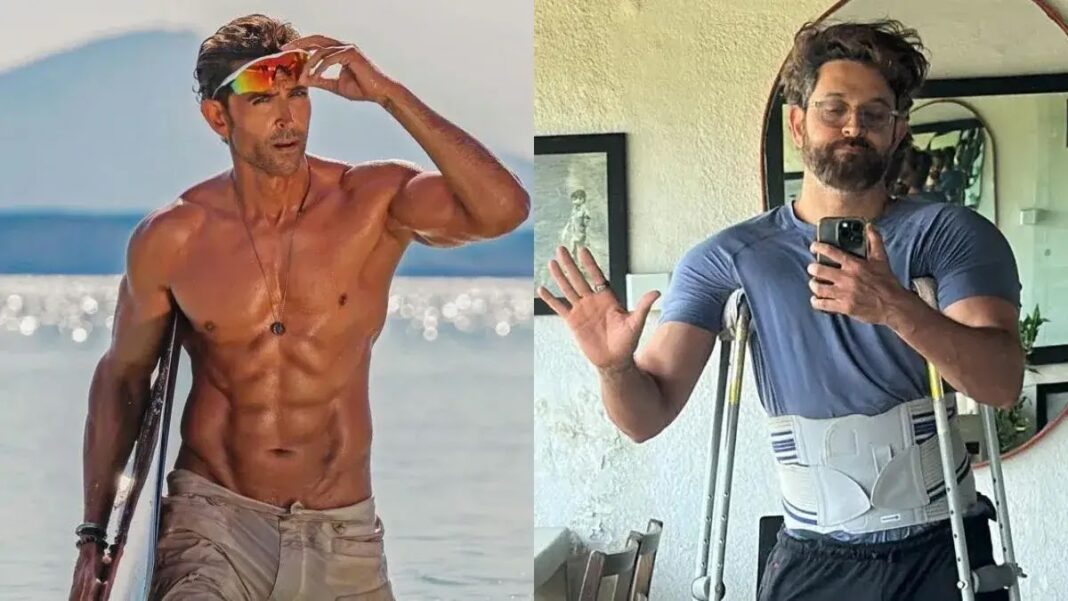 Hrithik Roshan Shared A Mirror Selfie With Crutches After Muscle Injury. 'Strength Is Not Always Being Rambo'