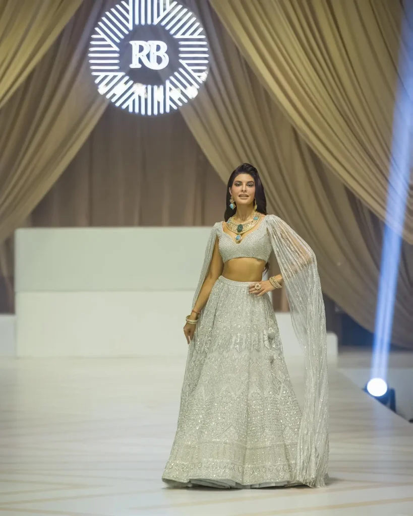 Jacqueline Fernandez ramp walk in stunning lehenga