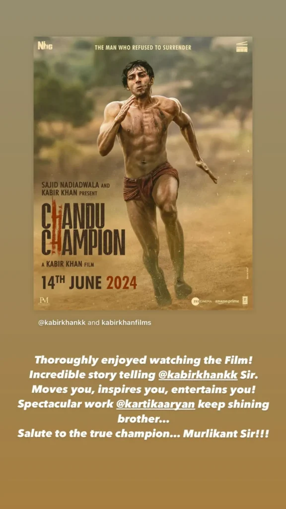 Vicky Kaushal reviews Chandu champion