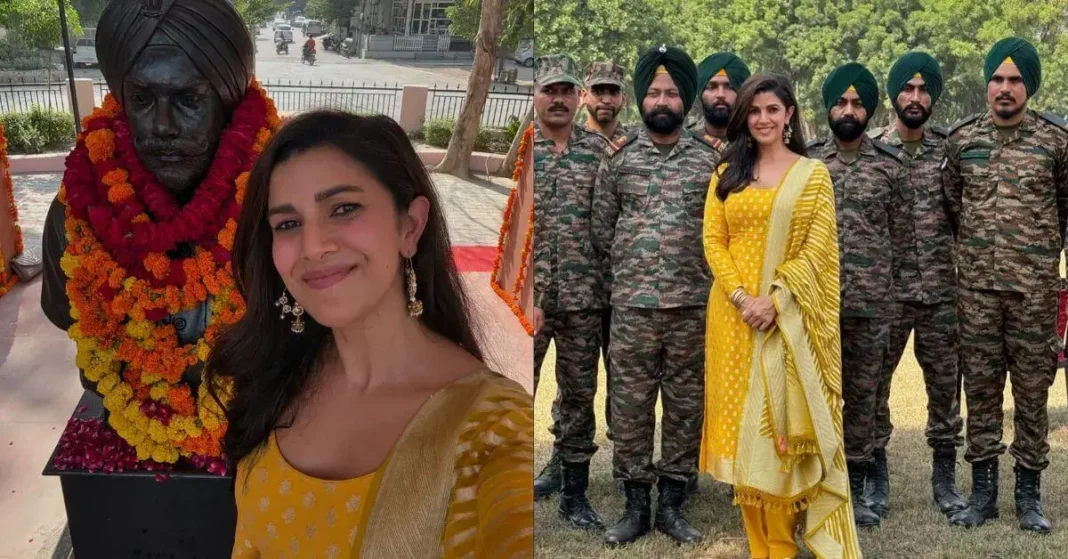 Nimrat Kaur Unveils Statue Of Her Father Major Bhupender Singh On His 72nd Birth Anniversary. 